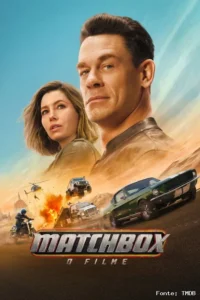 Amigos de infância reunidos enfrentam uma trama internacional no pôster de Matchbox – O Filme.